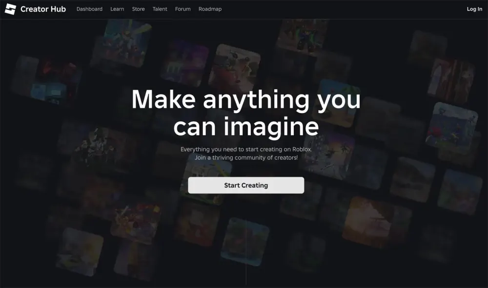 Roblox Studio download page